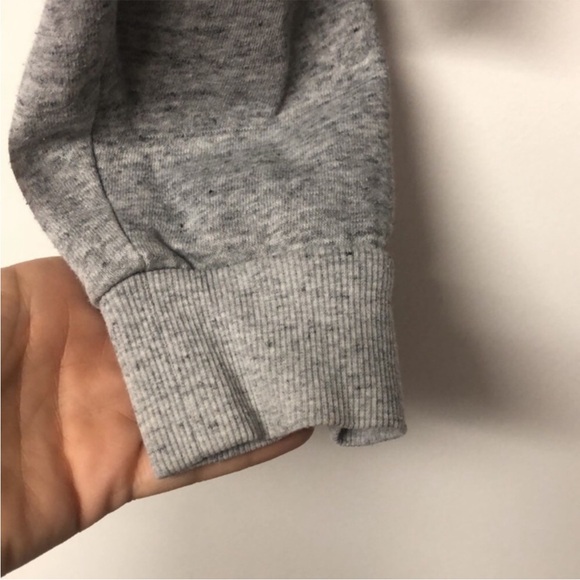 H&M Grey Crop Soft Hooded Sweater - Picture 6 of 10